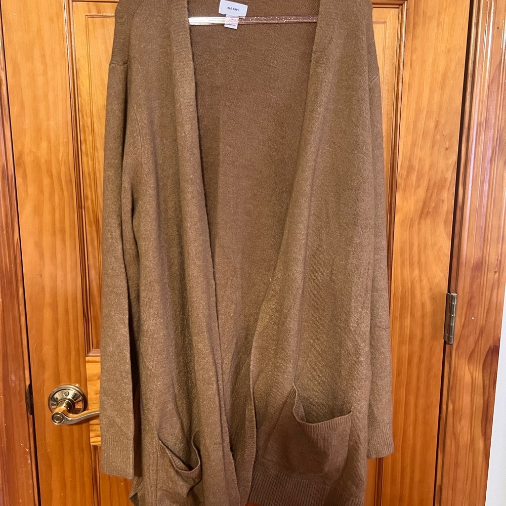Old Navy Brown Open-Front Cardigan
